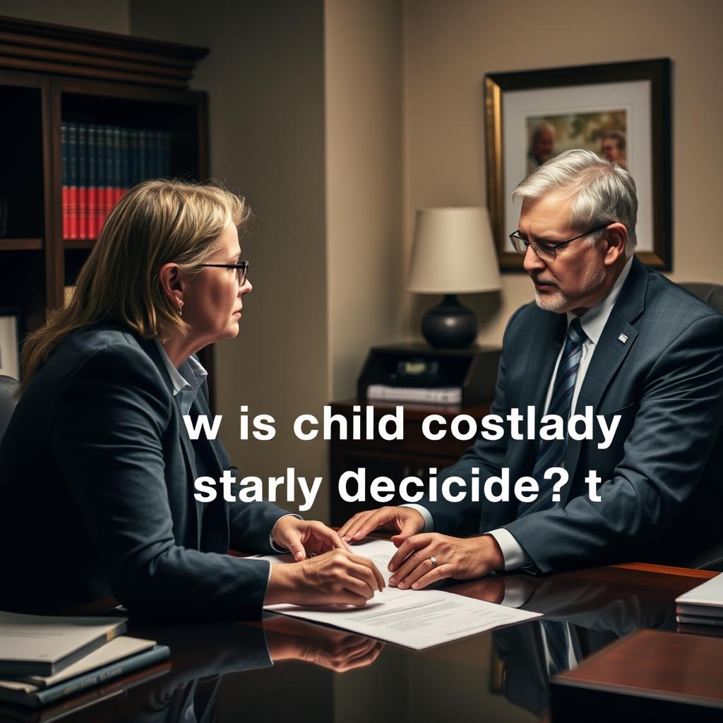 How is child custody decided in Augusta County