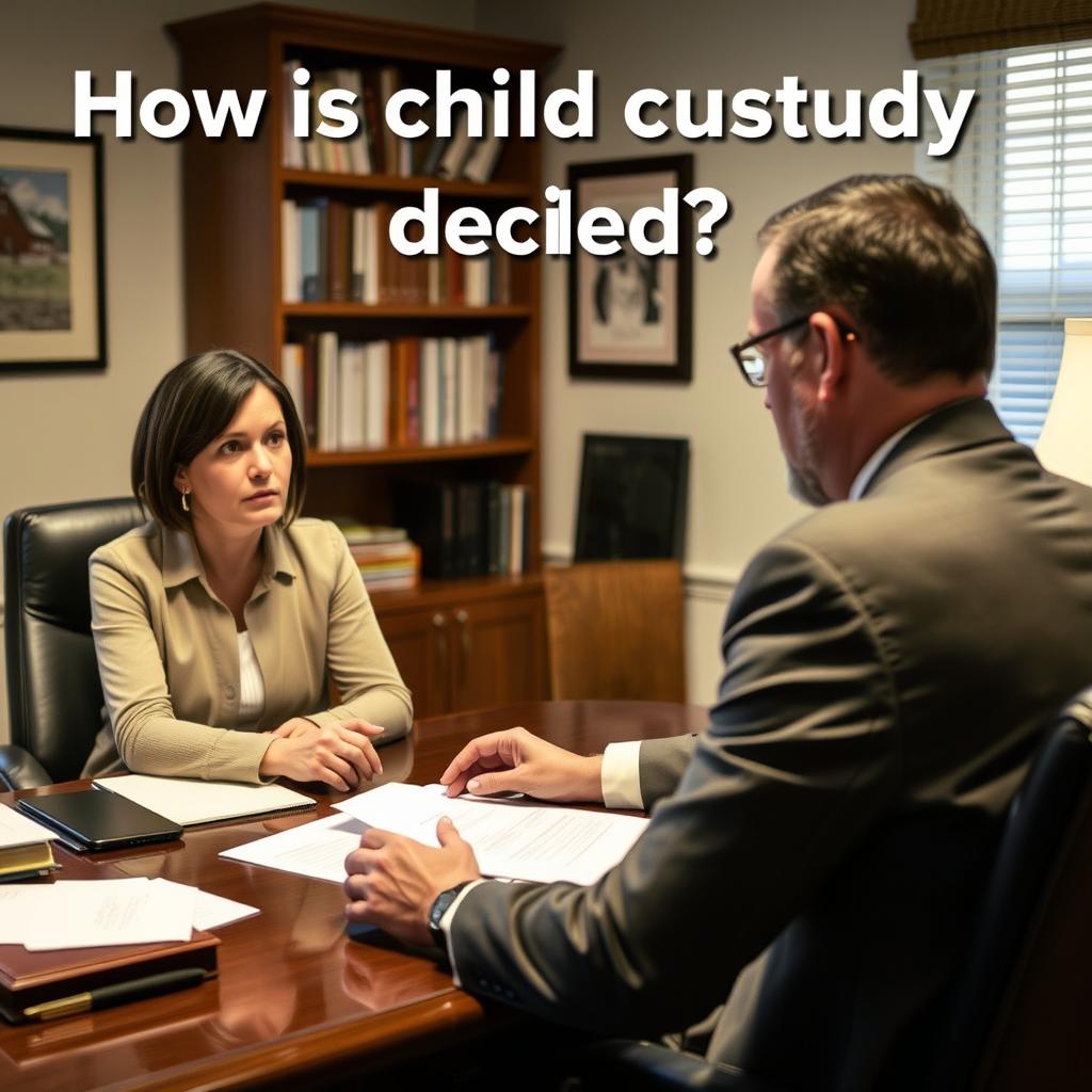 How is child custody decided in Cattaraugus County