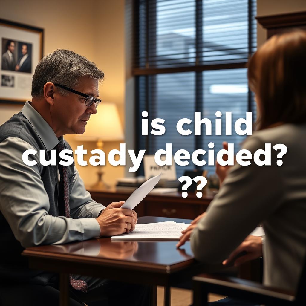 How is child custody decided in James City County