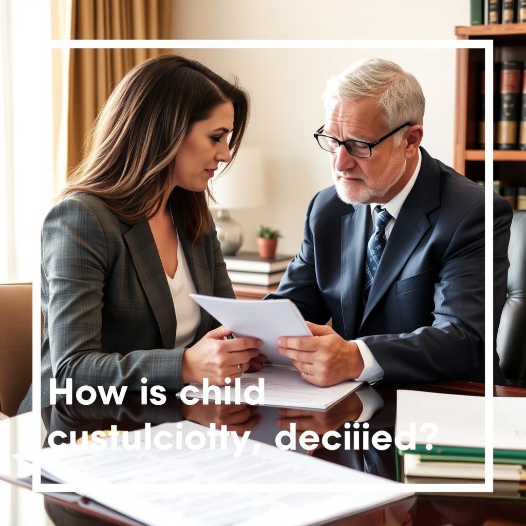 How is child custody decided in Spotsylvania County