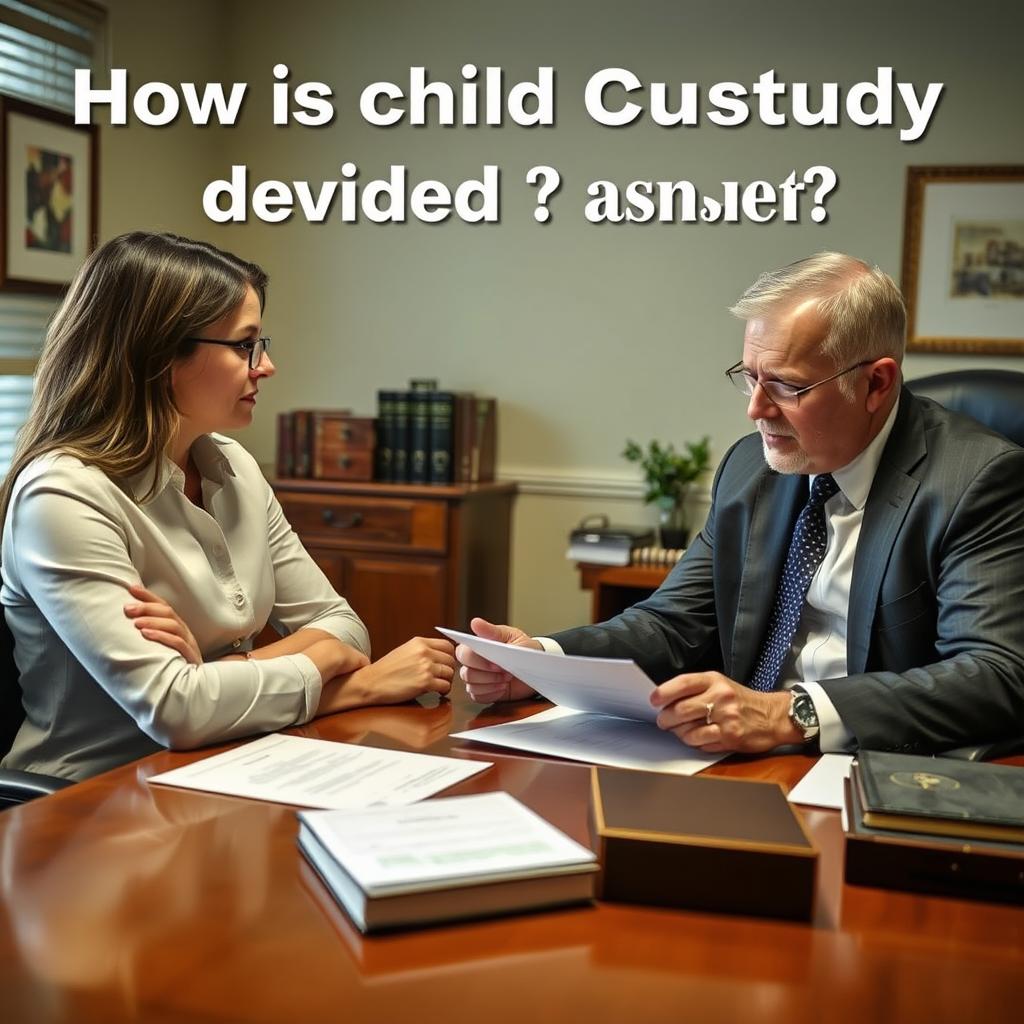 How is child custody decided in Wyoming County