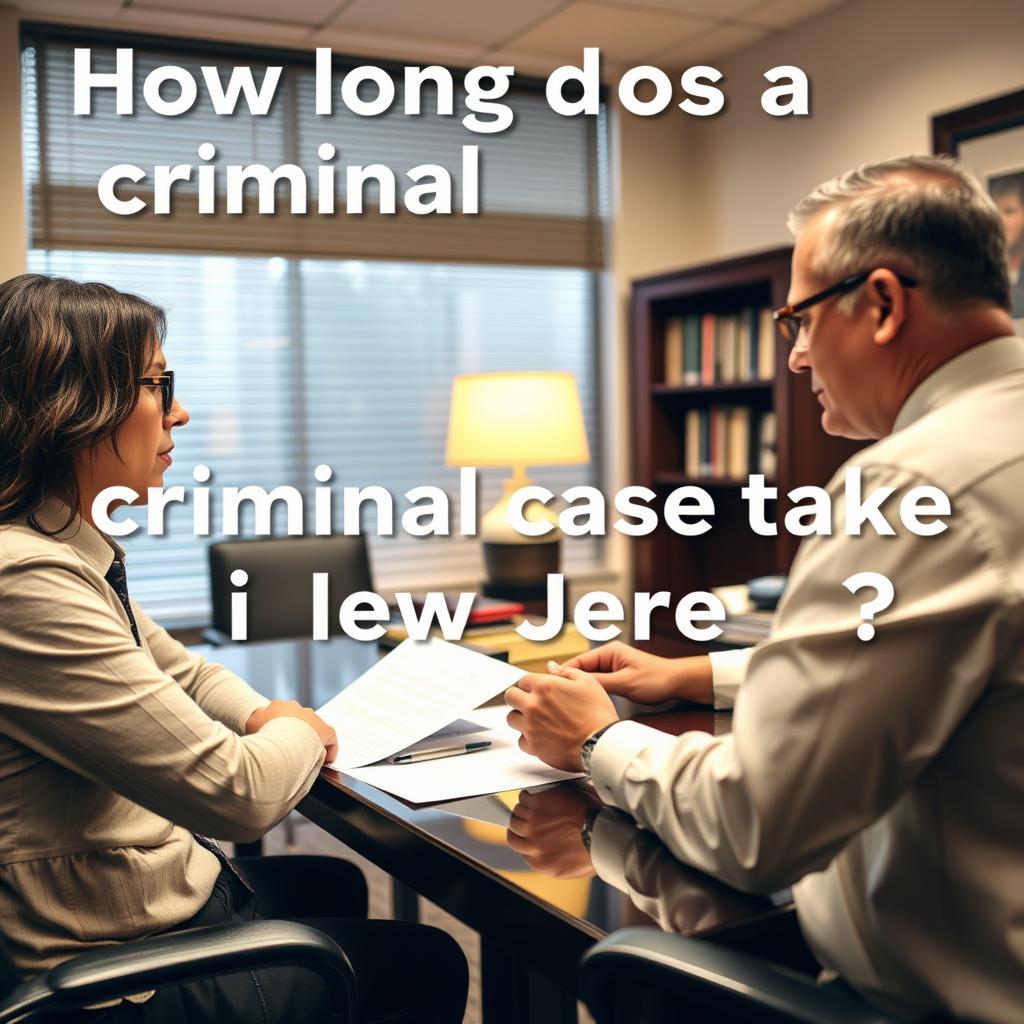 How long does a criminal case take in New Jersey