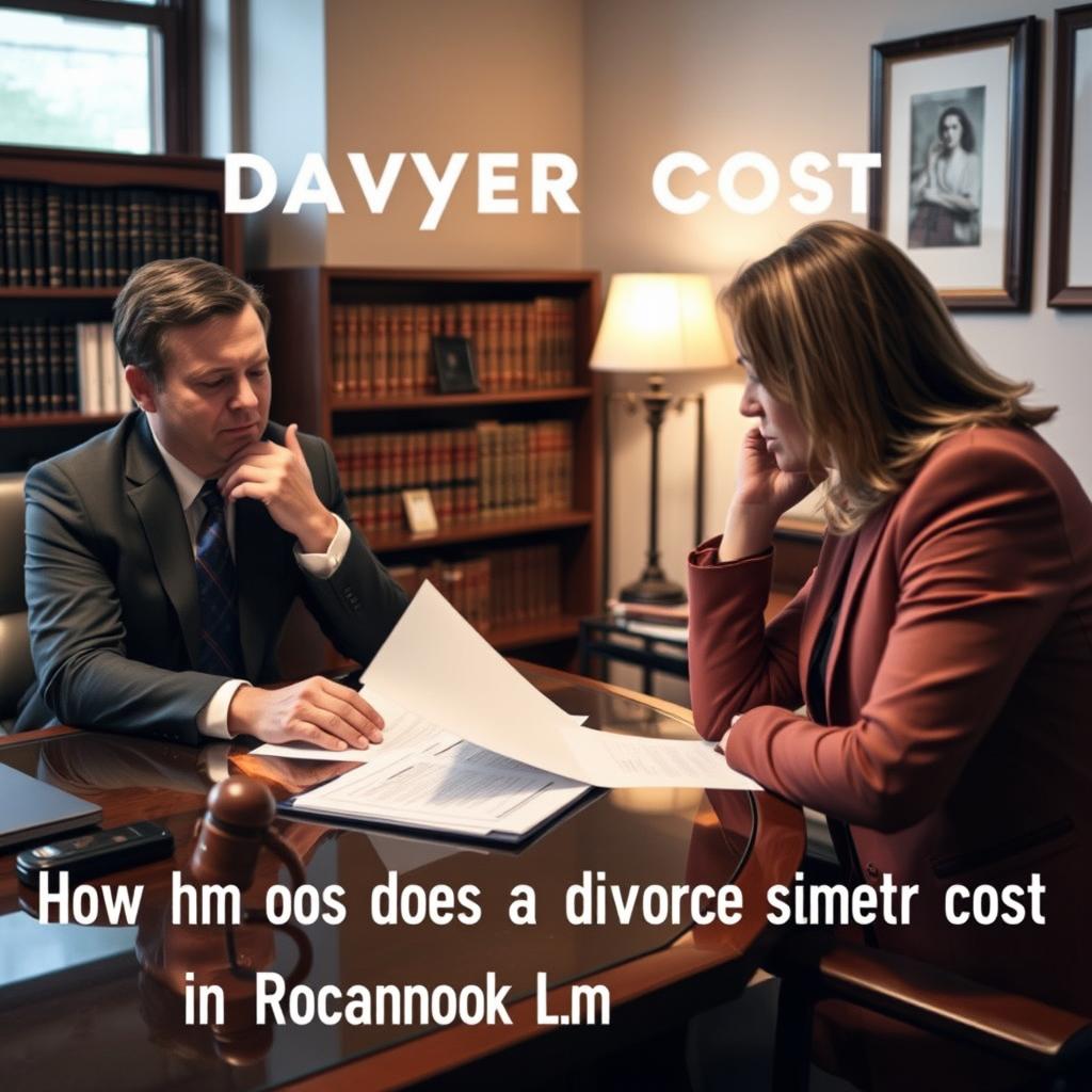 How much does a divorce lawyer cost in Roanoke County