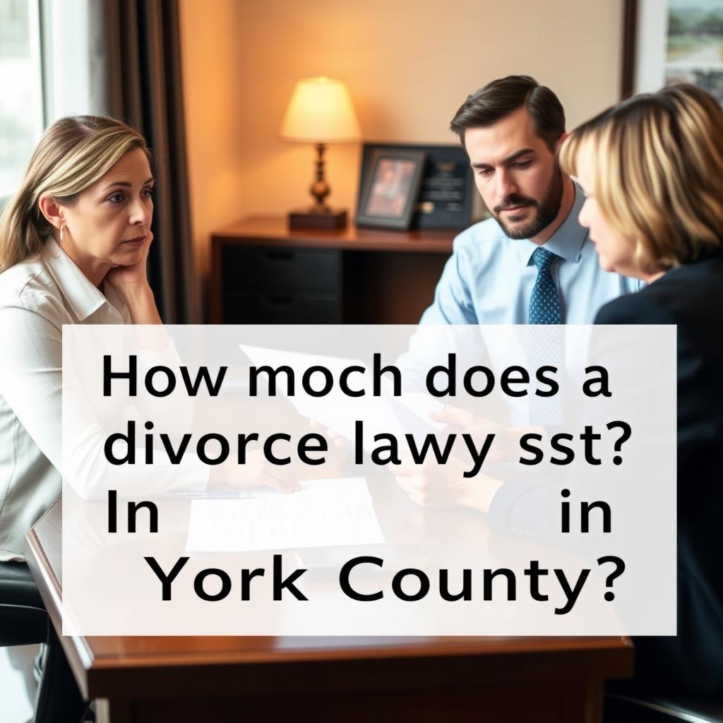 How much does a divorce lawyer cost in York County